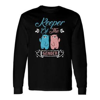 Keep Of The Gender Boy Or Girl Reveal Pregnancy Announcement Mother To Be 1St Mom New Parent New Dad Mom Baby Long Sleeve T-Shirt - Thegiftio UK