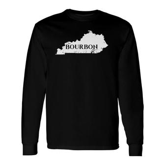 Kentucky Bourbon Ky State Drinking Home Distilled Liquor Long Sleeve T-Shirt T-Shirt | Mazezy