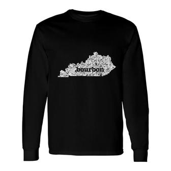 Kentucky Bourbon Love Home State Distressed Graphic Long Sleeve T-Shirt T-Shirt | Mazezy