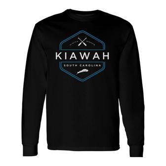 Kiawah Island South Carolina Beach Graphic Long Sleeve T-Shirt T-Shirt | Mazezy