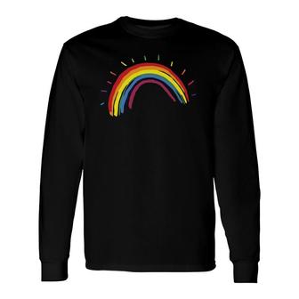 Kindness Rainbow Positive Message Be Kind Long Sleeve T-Shirt T-Shirt | Mazezy
