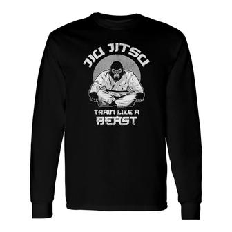 King Kong Jiu Jitsu Train Like A Beast Shirt Long Sleeve T-Shirt T-Shirt | Mazezy