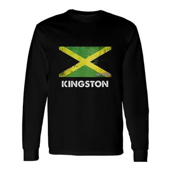 Kingston Jamaica Long Sleeve T-Shirt | Mazezy