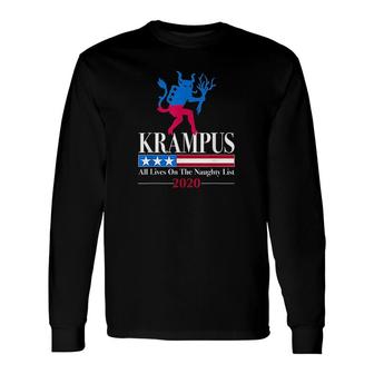 Krampus All Lives On The Naughty List 2020 Long Sleeve T-Shirt - Thegiftio