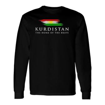 Kurdistan The Home Of The Brave Long Sleeve T-Shirt | Mazezy
