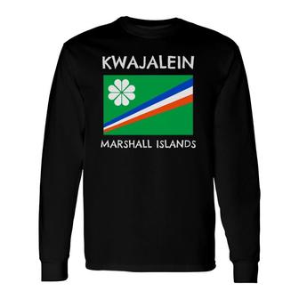 Kwajalein Marshall Islands Kwaj Flag Long Sleeve T-Shirt T-Shirt | Mazezy