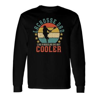 Lacrosse Dad Vintage Father's Day For Lax Daddy Long Sleeve T-Shirt T-Shirt | Mazezy