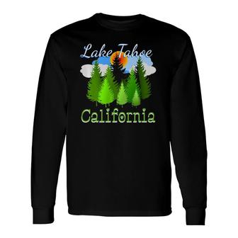 Lake Tahoe California Forest Long Sleeve T-Shirt T-Shirt | Mazezy