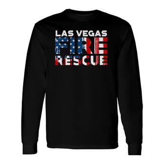 Las Vegas Nevada Fire Rescue Department Firefighters Long Sleeve T-Shirt T-Shirt | Mazezy
