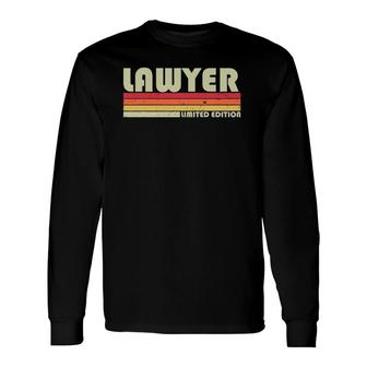 Lawyer Job Title Profession Birthday Worker Idea Long Sleeve T-Shirt T-Shirt | Mazezy