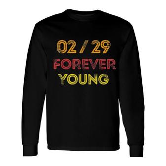 Leap Year Birthday Vintage 02 29 February Leap Year Day Long Sleeve T-Shirt - Seseable