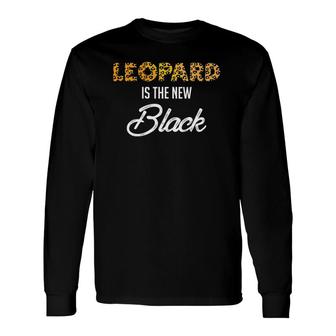 Leopard Is The New Black Leopard Print V-Neck Long Sleeve T-Shirt | Mazezy