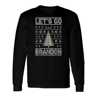 Let’S Go Brandon Air Plane US Force Army Ugly Xmas Sweat Long Sleeve T-Shirt T-Shirt | Mazezy