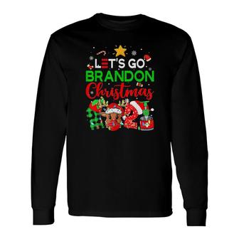 Let’S Go Brandon Christmas Biden 2021 Long Sleeve T-Shirt | Mazezy