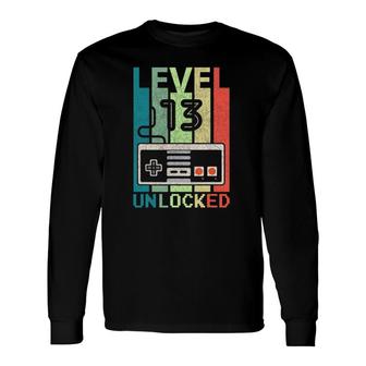 Level 13 Unlocked Video Gamer 13Th Birthday Tee Long Sleeve T-Shirt T-Shirt | Mazezy