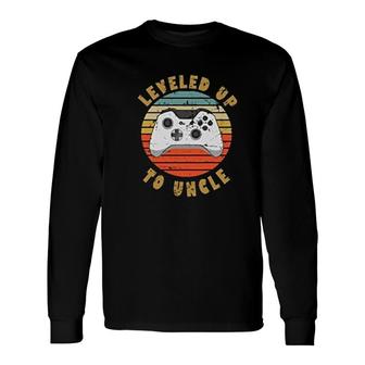 Leveled Up To New Uncle Long Sleeve T-Shirt T-Shirt | Mazezy