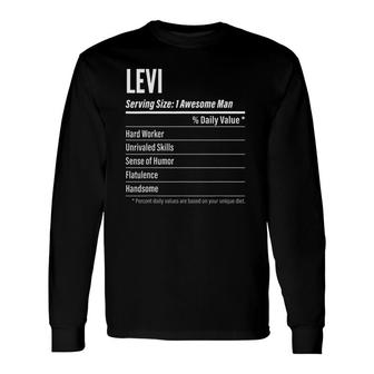 Levi , Nutritional Facts Serving Size, Calories Long Sleeve T-Shirt T-Shirt | Mazezy