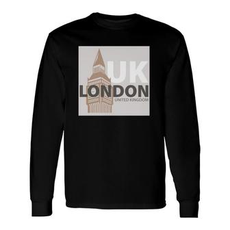 London United Kingdom Uk Souvenir Long Sleeve T-Shirt T-Shirt | Mazezy