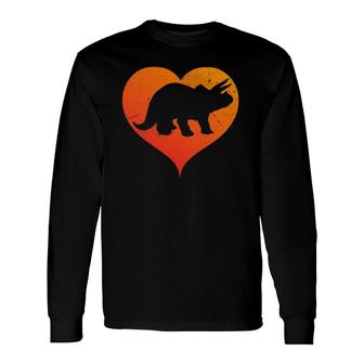 I Love Dinosaurs Triceratops I Heart Dinosaurs Long Sleeve T-Shirt T-Shirt
