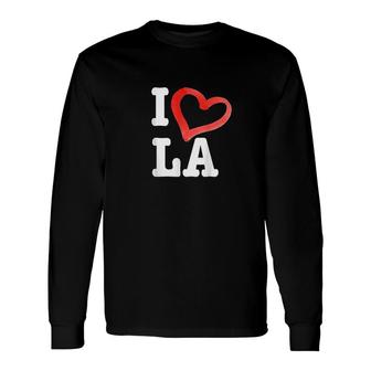 I Love La Los Angeles Long Sleeve T-Shirt T-Shirt | Mazezy