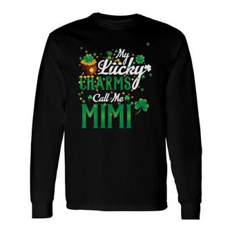 My Lucky Charms Call Me Mimi St Patricks Day Mimi V-Neck Long Sleeve T-Shirt T-Shirt | Mazezy
