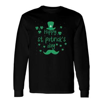Lucky Clover Shenanigans Hat St Patrick's Day Long Sleeve T-Shirt T-Shirt | Mazezy