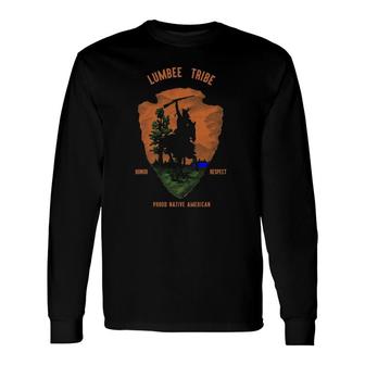 Lumbee Tribe Native American Indian Pride Vintage Retro Long Sleeve T-Shirt T-Shirt | Mazezy