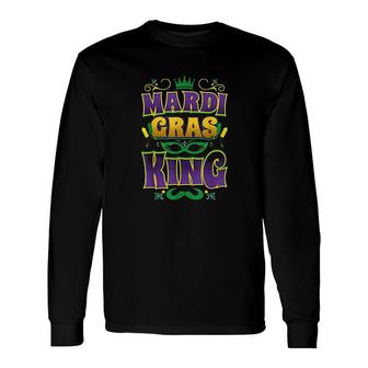 Mardi Gras King Fun Parade Party Long Sleeve T-Shirt - Thegiftio