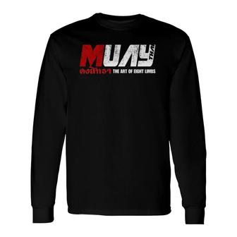 Martial Arts Muay Thai Long Sleeve T-Shirt T-Shirt | Mazezy