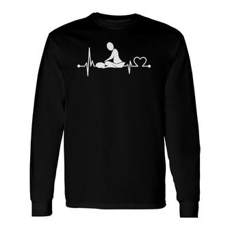 Massage Therapist Muscle Heartbeat Pt Physical Therapy Long Sleeve T-Shirt | Mazezy