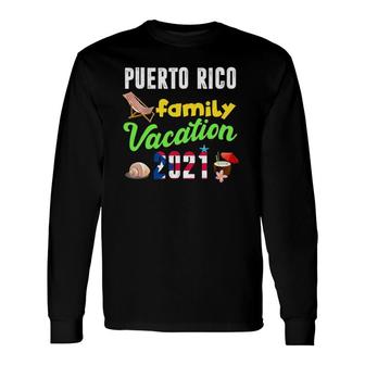 Matching Vacation Puerto Rico 2021 Summer Holiday Long Sleeve T-Shirt T-Shirt | Mazezy