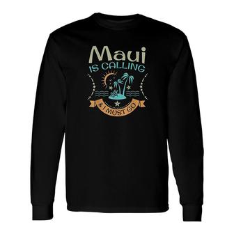 Maui Hawaii Long Sleeve T-Shirt T-Shirt | Mazezy