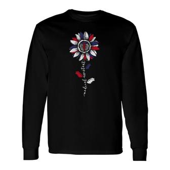 Medical Assistant Sunflower American Flag 4Th Of July Long Sleeve T-Shirt T-Shirt | Mazezy