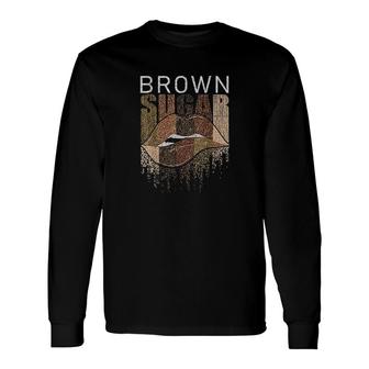 Melanin Brown Lip Black History Long Sleeve T-Shirt T-Shirt | Mazezy
