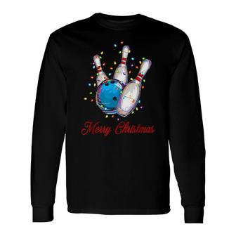 Merry Christmas Bowling Long Sleeve T-Shirt | Mazezy
