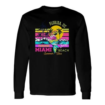 Miami Beach Novelty Tee S I Love Miami Florida Miami Long Sleeve T-Shirt T-Shirt | Mazezy