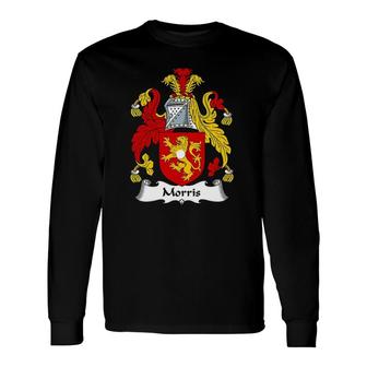 Morris Coat Of Arms Crest Long Sleeve T-Shirt T-Shirt | Mazezy