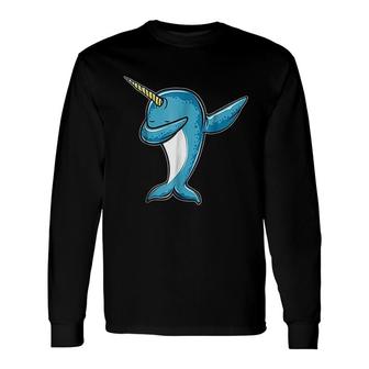 Narwhal Dab Dabbing Narwhal Long Sleeve T-Shirt | Mazezy