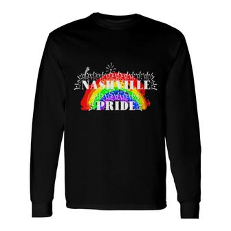 Nashville Pride Rainbow For Gay Pride Long Sleeve T-Shirt | Mazezy