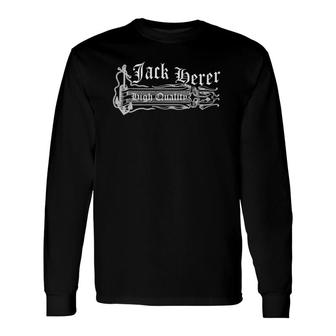 Nautical Anchor Banner Retro Typography Jack Herer Long Sleeve T-Shirt T-Shirt | Mazezy