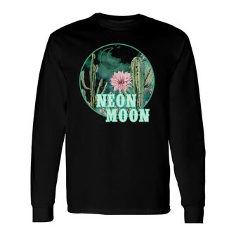 Neon Moon Country Retro Western 80S 90 Cactus Long Sleeve T-Shirt | Mazezy