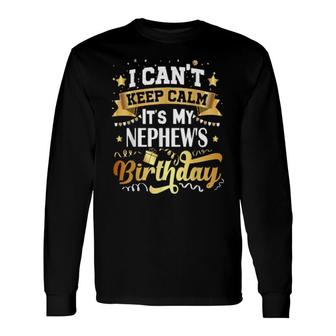 Nephew Birthday Party Idea Bday Long Sleeve T-Shirt | Mazezy