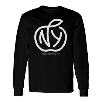 New York City The Big Apple, New York City Graphic Long Sleeve T-Shirt | Mazezy