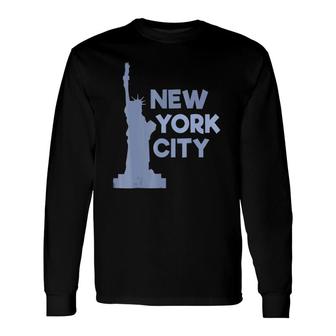 New York City Iconic Statue Of Liberty Souvenir Long Sleeve T-Shirt T-Shirt | Mazezy