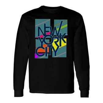New York City Tee , Urban Nyc Fashion Graphic Style Long Sleeve T-Shirt T-Shirt | Mazezy