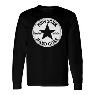 New York Hard Core Nyhc Usa Vegan Straight Edge Underground Pullover Long Sleeve T-Shirt T-Shirt | Mazezy
