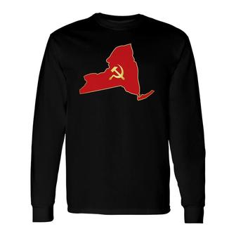 New York Socialist And Communist Long Sleeve T-Shirt T-Shirt | Mazezy
