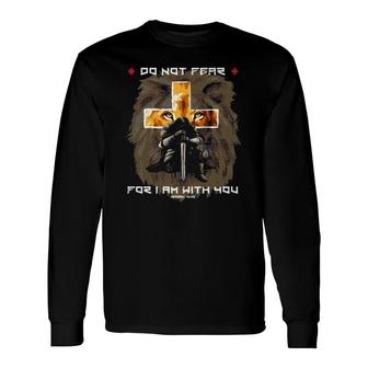 Do Not Fear For I Am With You Christian Verse Lion Graphic Long Sleeve T-Shirt T-Shirt | Mazezy