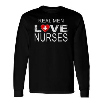 Nurse Husband Real Love Nurses Long Sleeve T-Shirt T-Shirt | Mazezy