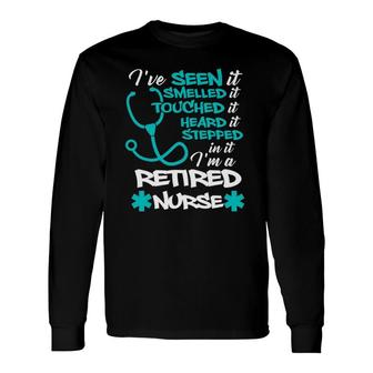 Nurse Retirement Retired Nurse Long Sleeve T-Shirt T-Shirt | Mazezy